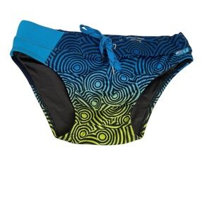 JUNK UNDERJEANS AQUA CALYPSO SWIM BRIEF size medium